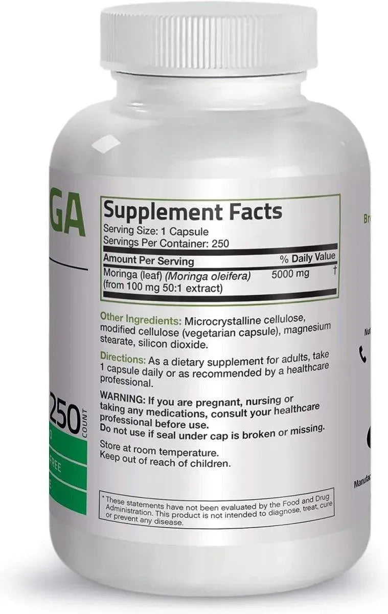 BRONSON - Bronson Moringa Oleifera 5000Mg. 250 Capsulas - The Red Vitamin MX - Suplementos Alimenticios - {{ shop.shopifyCountryName }}