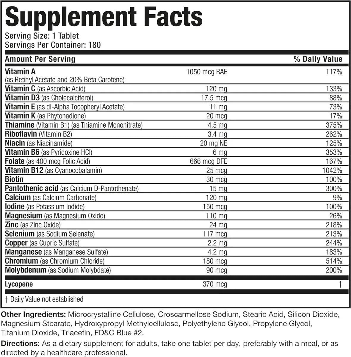 BRONSON - Bronson ONE Daily Mens 50+ Complete Multivitamin 180 Tabletas - The Red Vitamin MX - Suplementos Alimenticios - {{ shop.shopifyCountryName }}