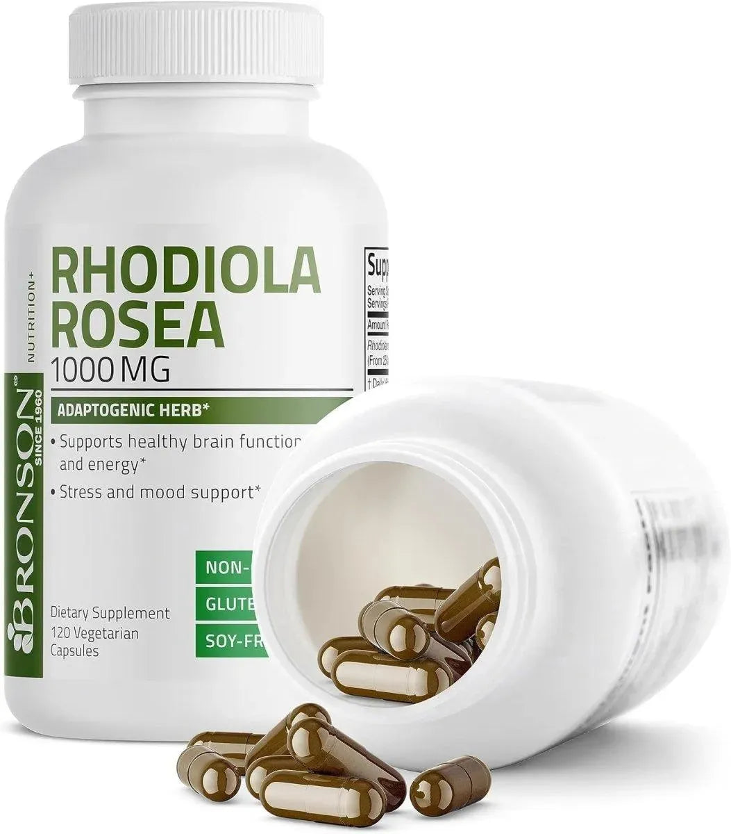 BRONSON - Bronson Rhodiola Rosea 1000Mg. 120 Capsulas - The Red Vitamin MX - Suplementos Alimenticios - {{ shop.shopifyCountryName }}