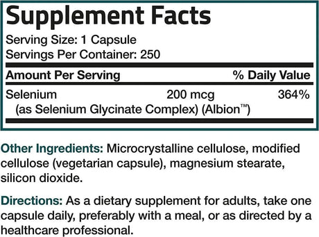 BRONSON - Bronson Selenium 200Mcg. 250 Capsulas - The Red Vitamin MX - Suplementos Alimenticios - {{ shop.shopifyCountryName }}