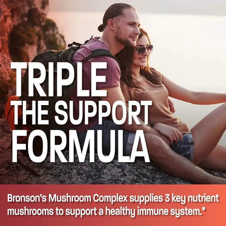 BRONSON - Bronson Triple Mushroom Complex Maitake Reishi Shiitake 600Mg. 120 Capsulas - The Red Vitamin MX - Suplementos Alimenticios - {{ shop.shopifyCountryName }}