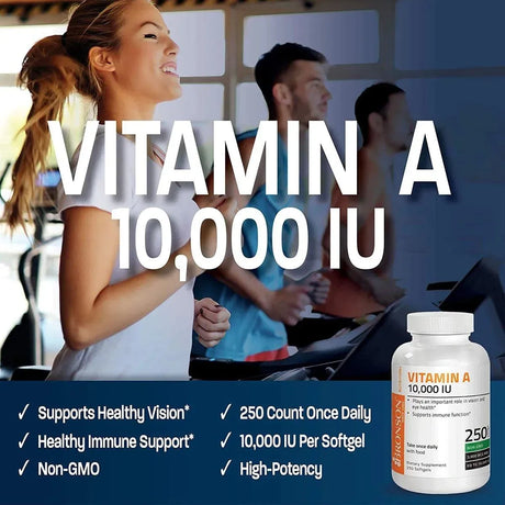 BRONSON - Bronson Vitamin A 10,000IU 250 Capsulas Blandas - The Red Vitamin MX - Suplementos Alimenticios - {{ shop.shopifyCountryName }}