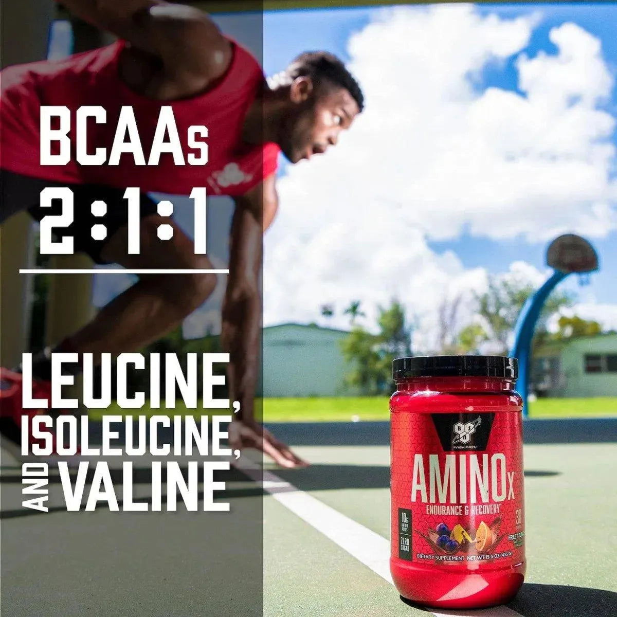 BSN - BSN Amino X Muscle Recovery & Endurance Powder with BCAAs Fruit Punch 30 Servicios 435Gr. - The Red Vitamin MX - Suplementos Alimenticios - {{ shop.shopifyCountryName }}