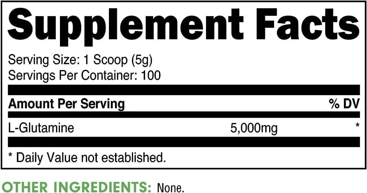 BUCKED UP - Bucked Up L-Glutamine Powder 100 Servicios 500Gr. - The Red Vitamin MX - Suplementos Alimenticios - {{ shop.shopifyCountryName }}