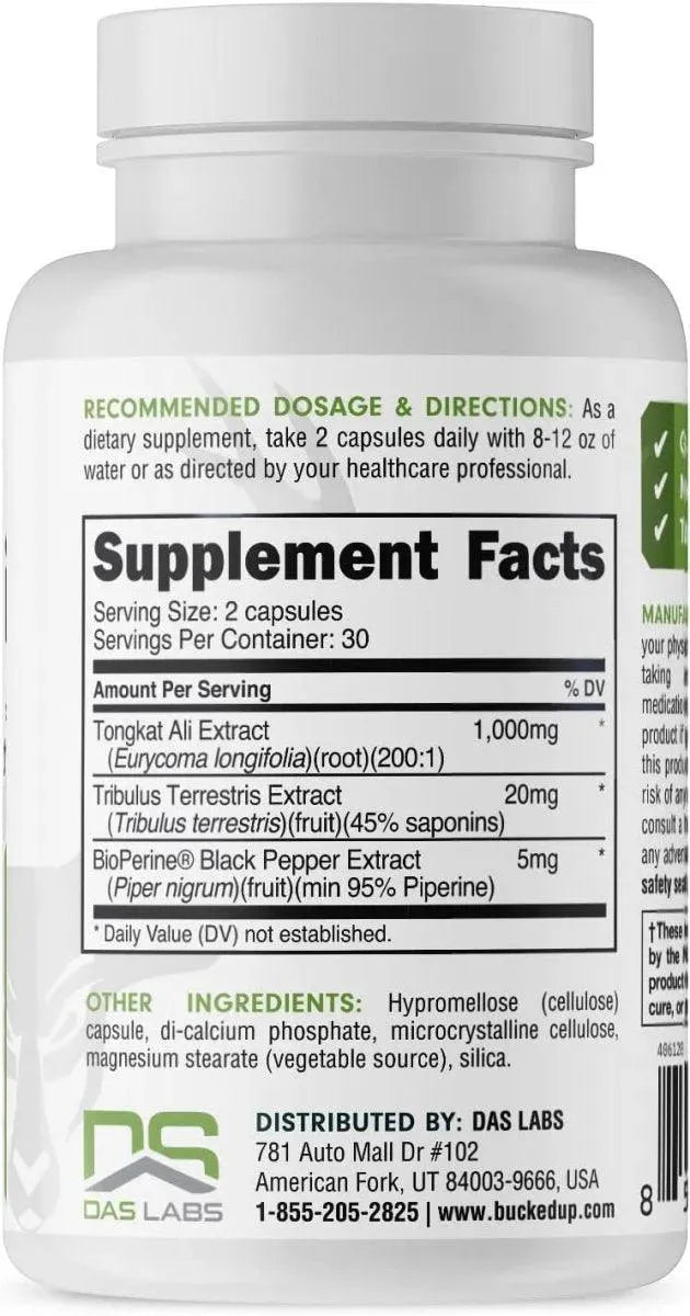 BUCKED UP - Bucked Up Tongkat Ali 1000Mg. 60 Capsulas - The Red Vitamin MX - Suplementos Alimenticios - {{ shop.shopifyCountryName }}