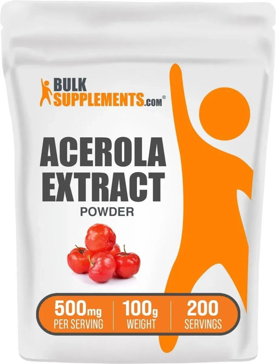 BULK SUPPLEMENTS - Bulk Supplements Acerola Cherry Extract Powder 100Gr. - The Red Vitamin MX - Suplementos Alimenticios - {{ shop.shopifyCountryName }}