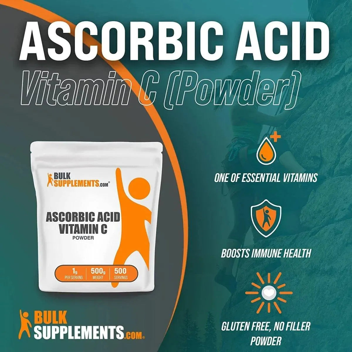 BULK SUPPLEMENTS - Bulk Supplements Ascorbic Acid Vitamin C Powder 500G. - The Red Vitamin MX - Suplementos Alimenticios - {{ shop.shopifyCountryName }}