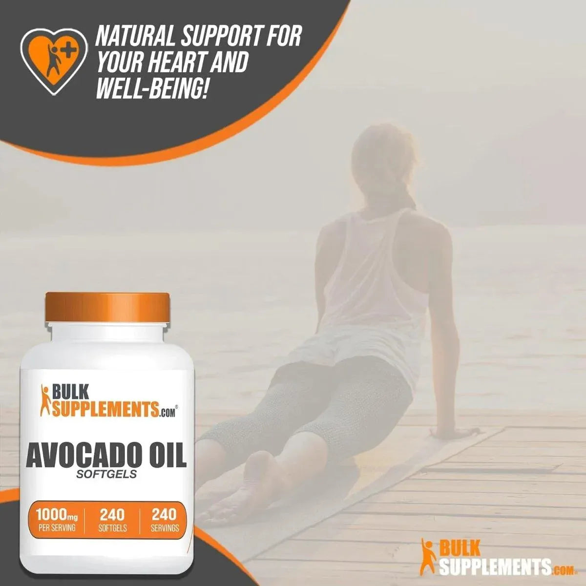 BULK SUPPLEMENTS - Bulk Supplements Avocado Oil 1000Mg. 240 Capsulas Blandas - The Red Vitamin MX - Suplementos Alimenticios - {{ shop.shopifyCountryName }}
