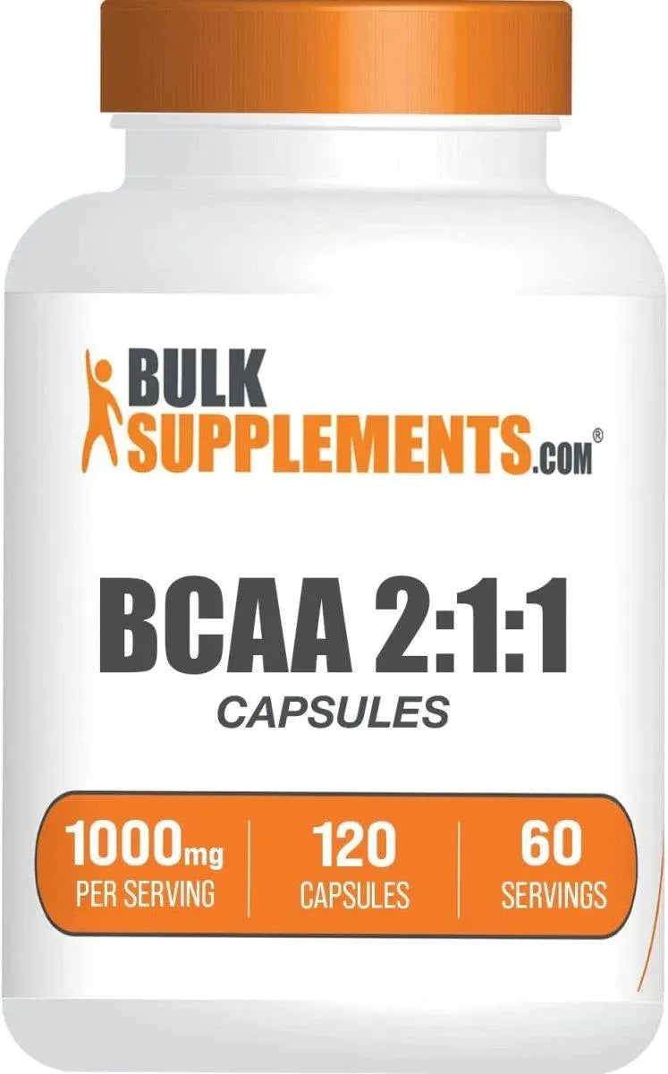 BULK SUPPLEMENTS - Bulk Supplements BCAA 2:1:1 1000Mg. 120 Capsulas - The Red Vitamin MX - Suplementos Alimenticios - {{ shop.shopifyCountryName }}