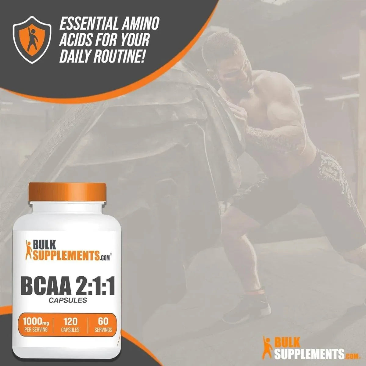 BULK SUPPLEMENTS - Bulk Supplements BCAA 2:1:1 1000Mg. 120 Capsulas - The Red Vitamin MX - Suplementos Alimenticios - {{ shop.shopifyCountryName }}