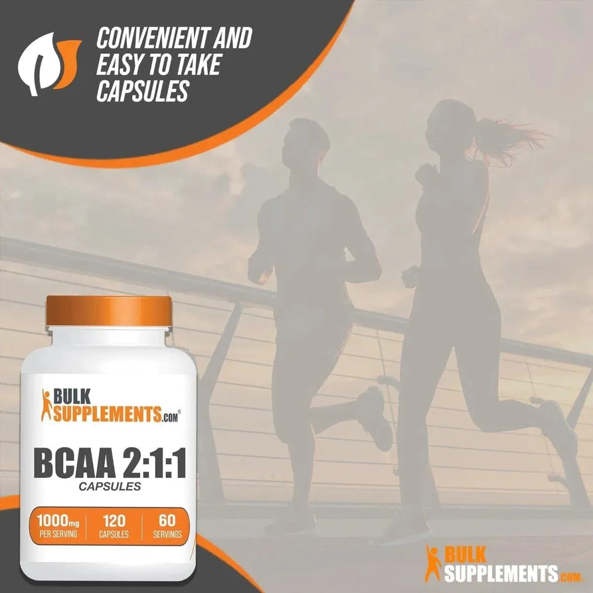 BULK SUPPLEMENTS - Bulk Supplements BCAA 2:1:1 1000Mg. 120 Capsulas - The Red Vitamin MX - Suplementos Alimenticios - {{ shop.shopifyCountryName }}