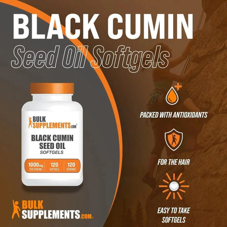 BULK SUPPLEMENTS - Bulk Supplements Black Cumin Seed Oil 1000Mg. 120 Capsulas Blandas - The Red Vitamin MX - Suplementos Alimenticios - {{ shop.shopifyCountryName }}