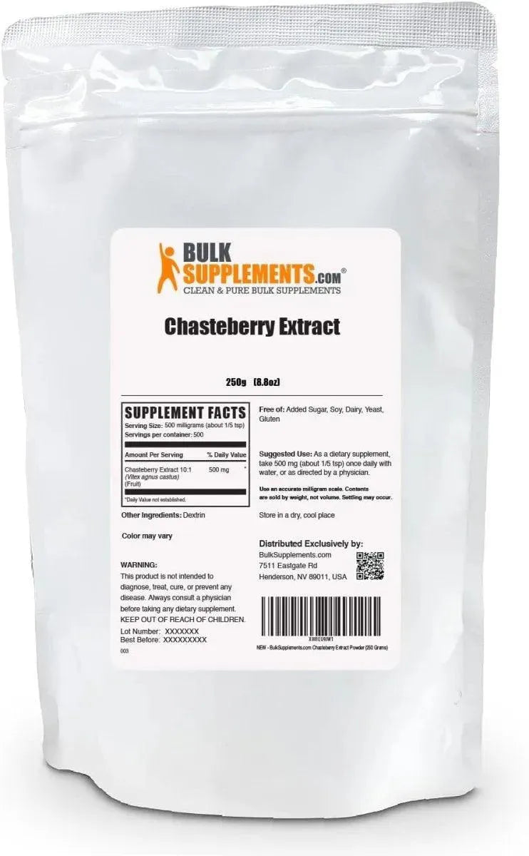 BULK SUPPLEMENTS - Bulk Supplements Chasteberry Extract Powder 250Gr. - The Red Vitamin MX - Suplementos Alimenticios - {{ shop.shopifyCountryName }}