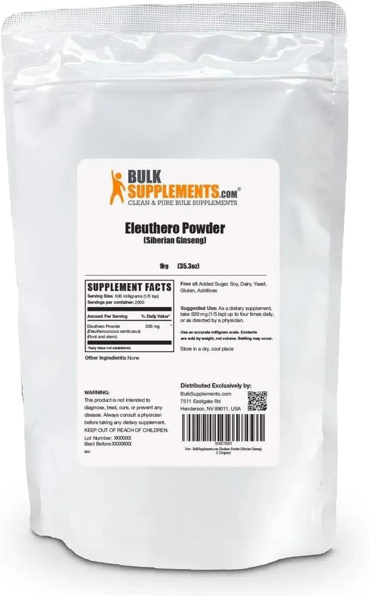 BULK SUPPLEMENTS - Bulk Supplements Eleuthero Root Powder 1 Kg. - The Red Vitamin MX - Suplementos Alimenticios - {{ shop.shopifyCountryName }}
