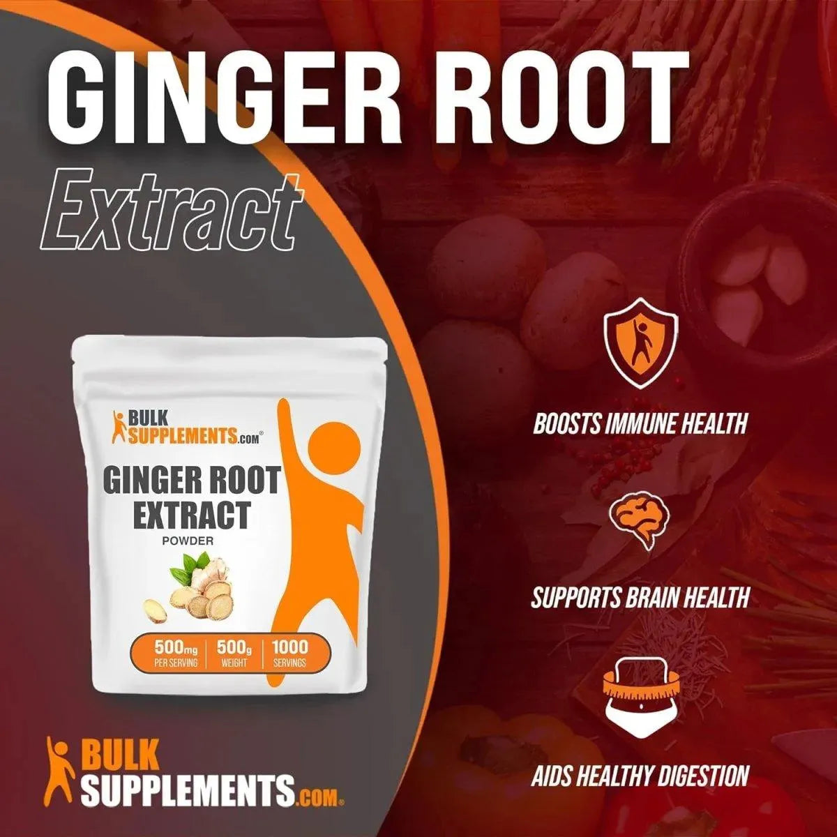 BULK SUPPLEMENTS - Bulk Supplements Ginger Root Extract Powder 500Gr. - The Red Vitamin MX - Suplementos Alimenticios - {{ shop.shopifyCountryName }}