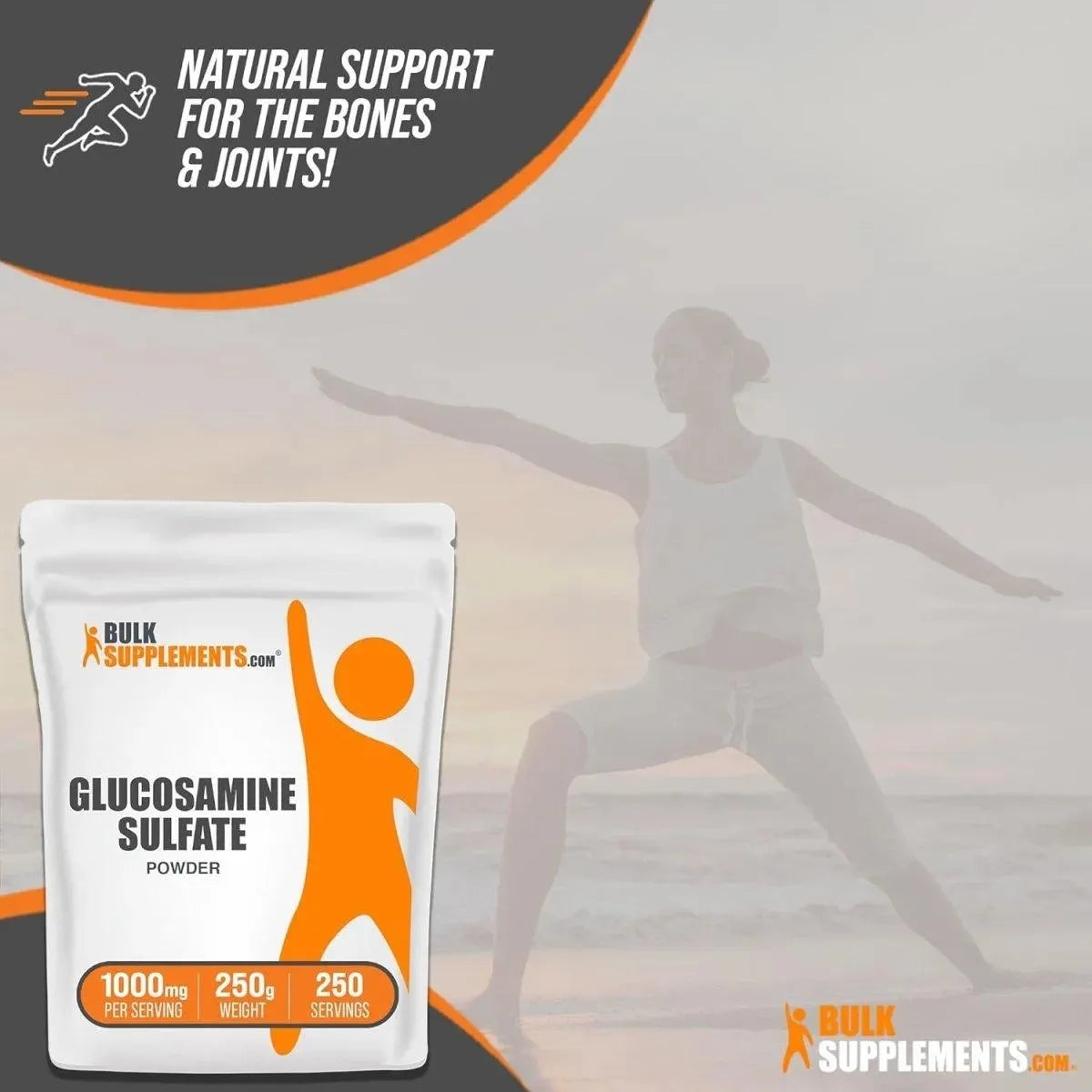 BULK SUPPLEMENTS - Bulk Supplements Glucosamine Sulfate Powder 250Gr. - The Red Vitamin MX - Suplementos Alimenticios - {{ shop.shopifyCountryName }}