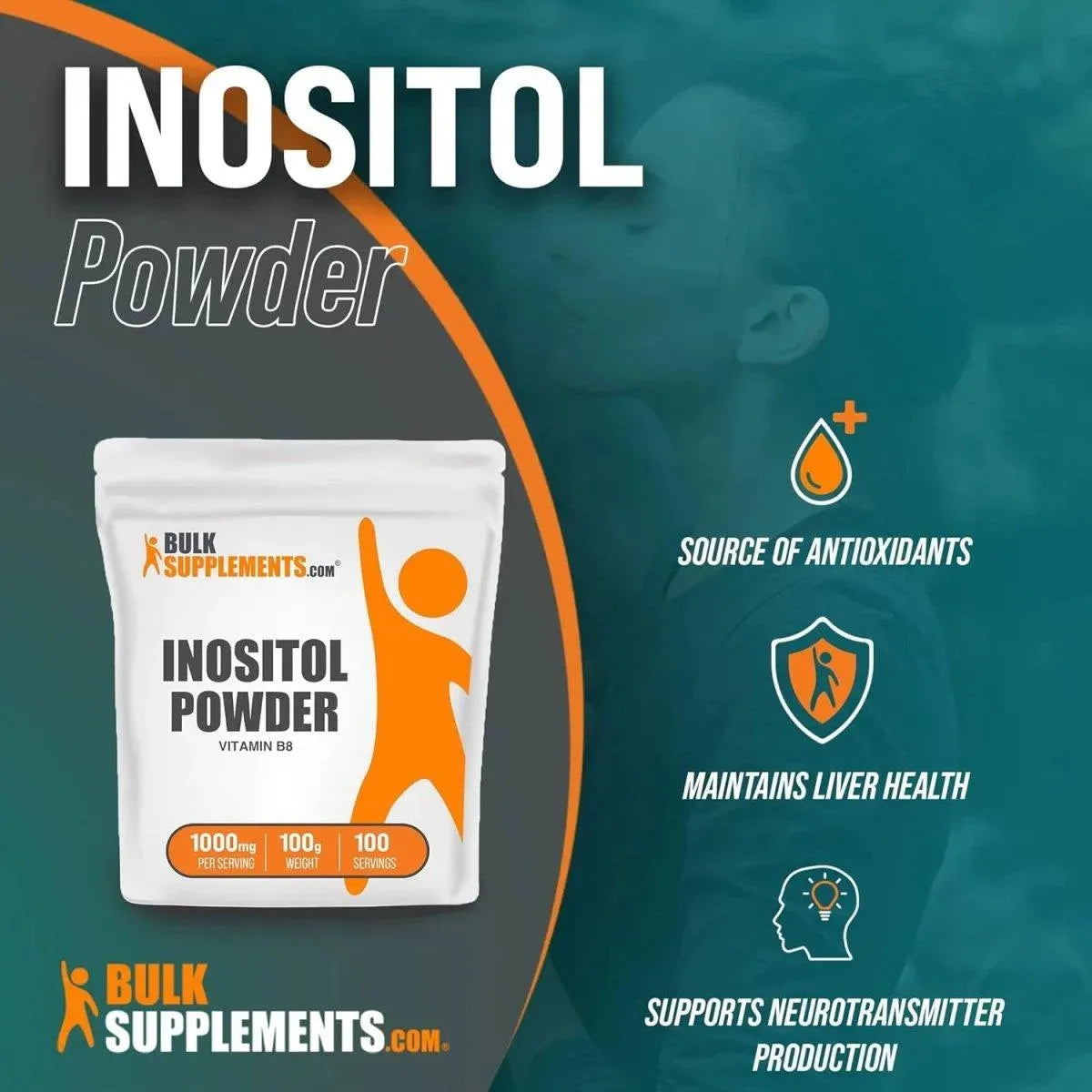 BULK SUPPLEMENTS - Bulk Supplements Inositol Powder 100Gr. - The Red Vitamin MX - Suplementos Alimenticios - {{ shop.shopifyCountryName }}