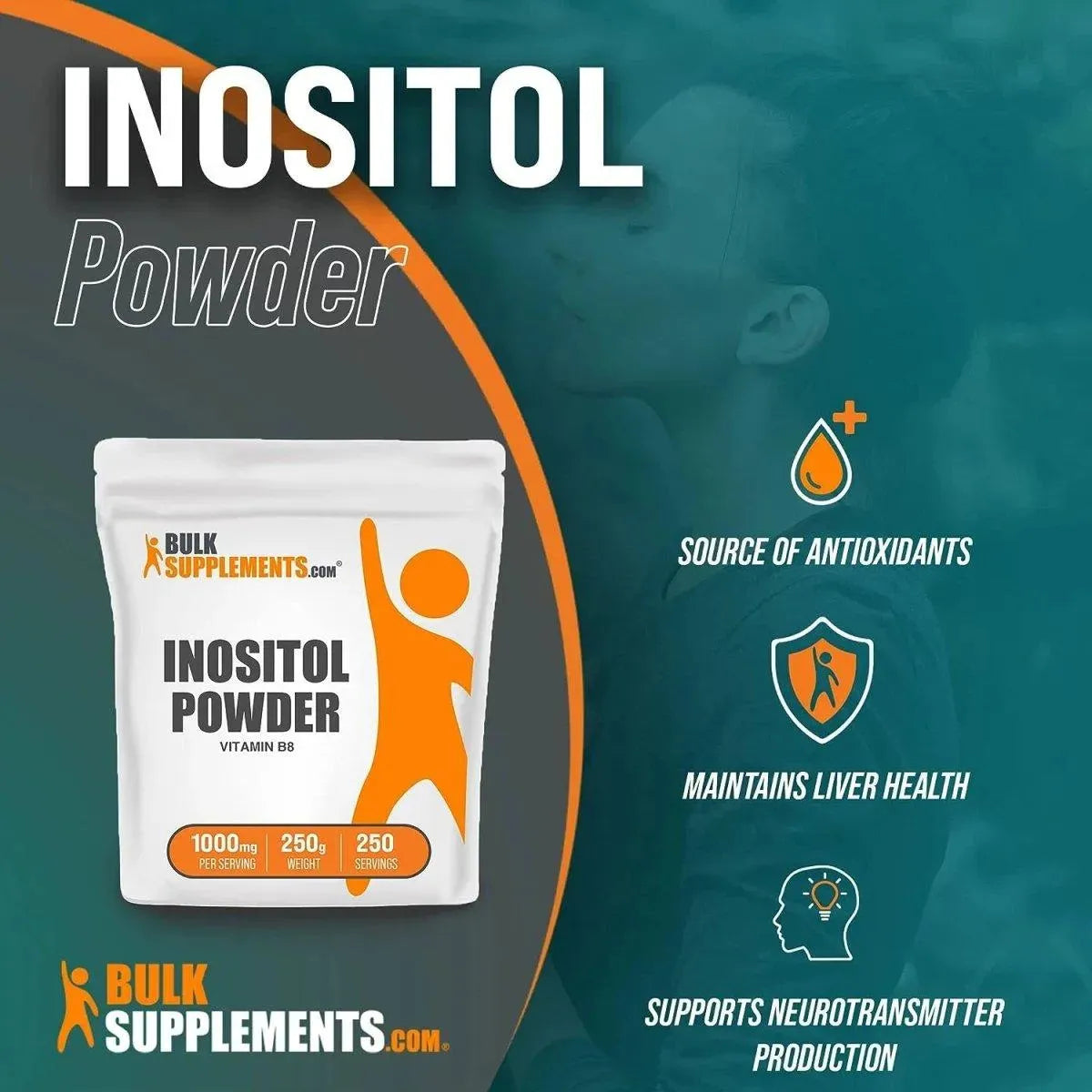 BULK SUPPLEMENTS - Bulk Supplements Inositol Powder 250Gr. - The Red Vitamin MX - Suplementos Alimenticios - {{ shop.shopifyCountryName }}