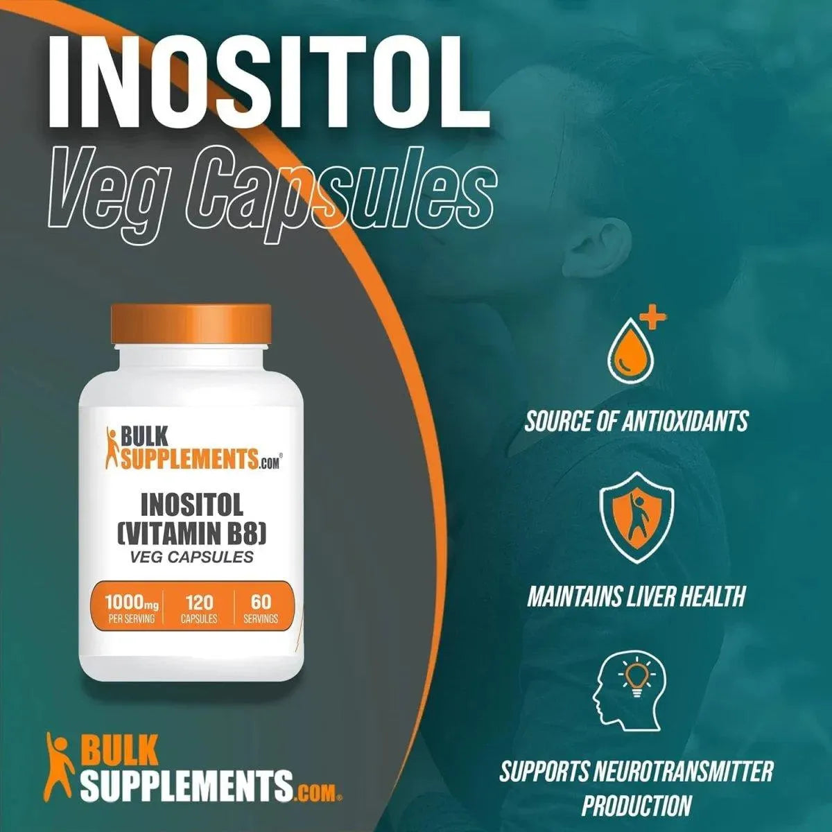 BULK SUPPLEMENTS - Bulk Supplements Inotisol 1000Mg. 120 Capsulas - The Red Vitamin MX - Suplementos Alimenticios - {{ shop.shopifyCountryName }}