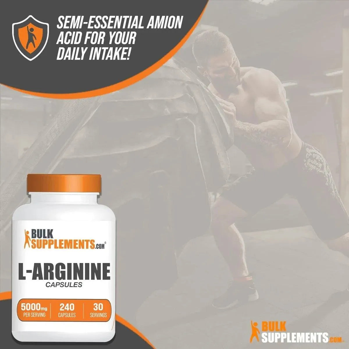 BULK SUPPLEMENTS - Bulk Supplements L-Arginine 5000Mg. 240 Capsulas - The Red Vitamin MX - Suplementos Alimenticios - {{ shop.shopifyCountryName }}