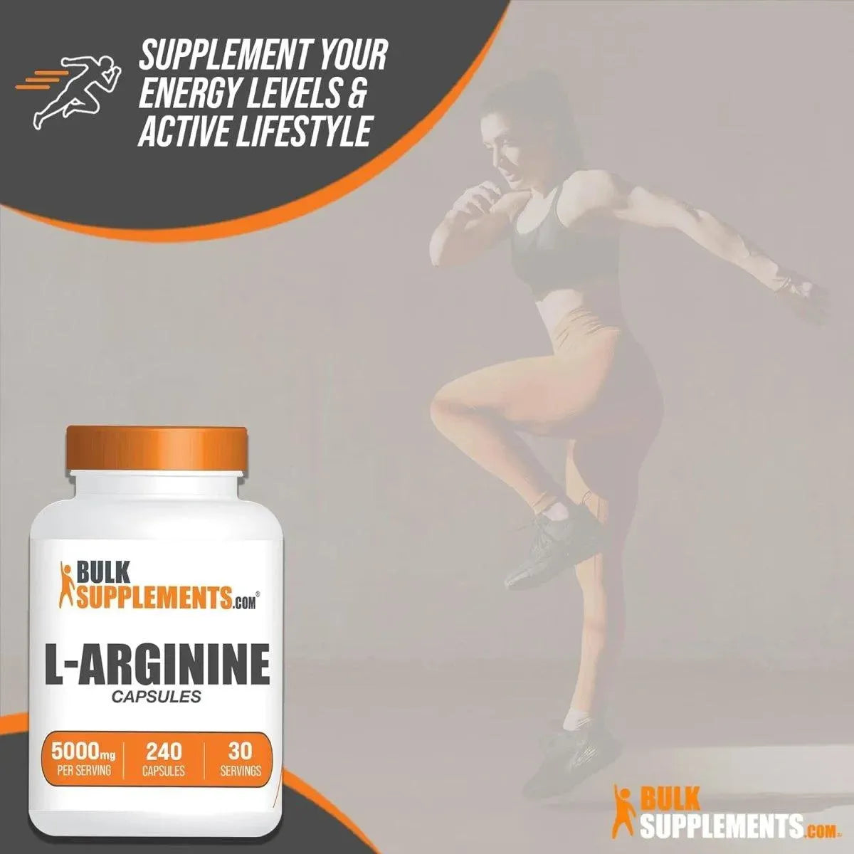 BULK SUPPLEMENTS - Bulk Supplements L-Arginine 5000Mg. 240 Capsulas - The Red Vitamin MX - Suplementos Alimenticios - {{ shop.shopifyCountryName }}