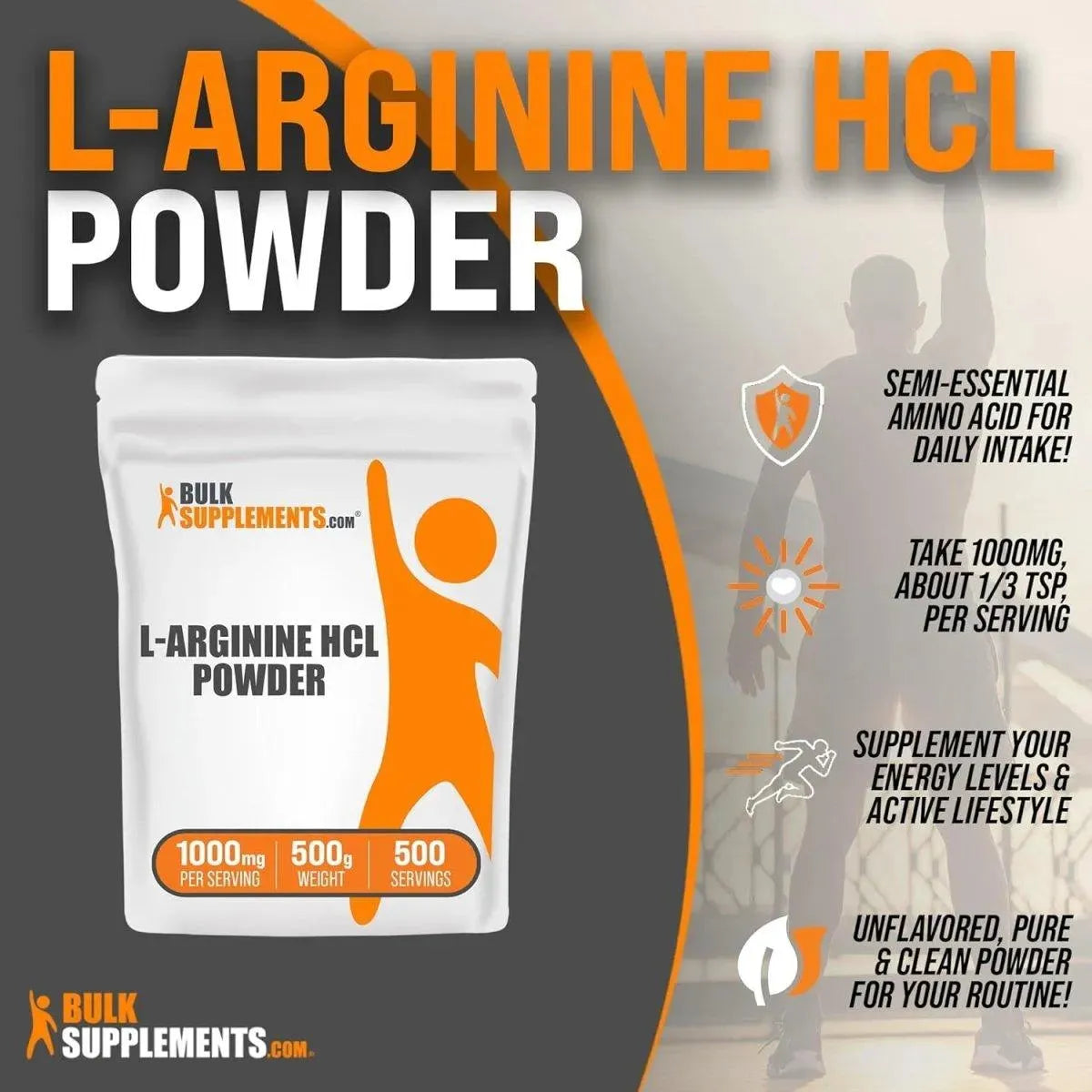 BULK SUPPLEMENTS - Bulk Supplements L-Arginine HCl Powder 500Gr. - The Red Vitamin MX - Suplementos Alimenticios - {{ shop.shopifyCountryName }}