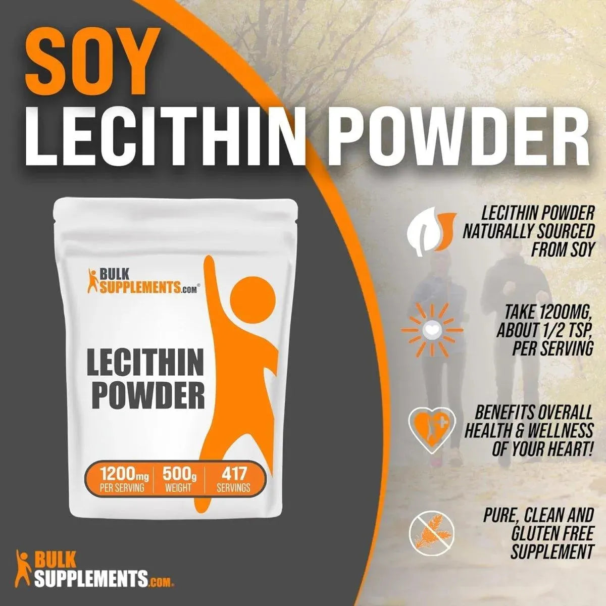 BULK SUPPLEMENTS - Bulk Supplements Lecithin Powder 500Gr. - The Red Vitamin MX - Suplementos Alimenticios - {{ shop.shopifyCountryName }}