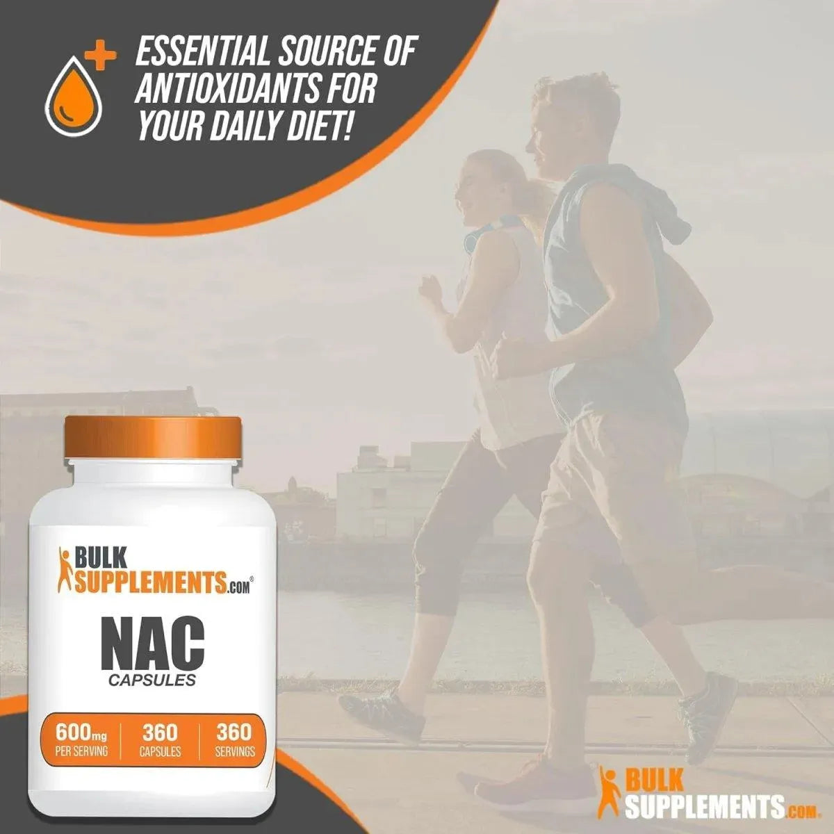 BULK SUPPLEMENTS - Bulk Supplements NAC 600Mg. 360 Capsulas - The Red Vitamin MX - Suplementos Alimenticios - {{ shop.shopifyCountryName }}