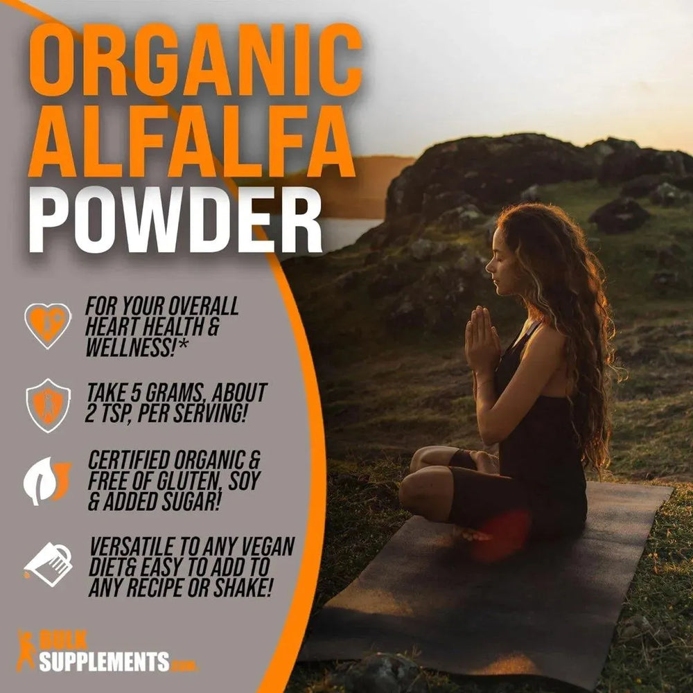 BULK SUPPLEMENTS - Bulk Supplements Organic Alfalfa Grass Powder 500Gr. - The Red Vitamin MX - Suplementos Alimenticios - {{ shop.shopifyCountryName }}