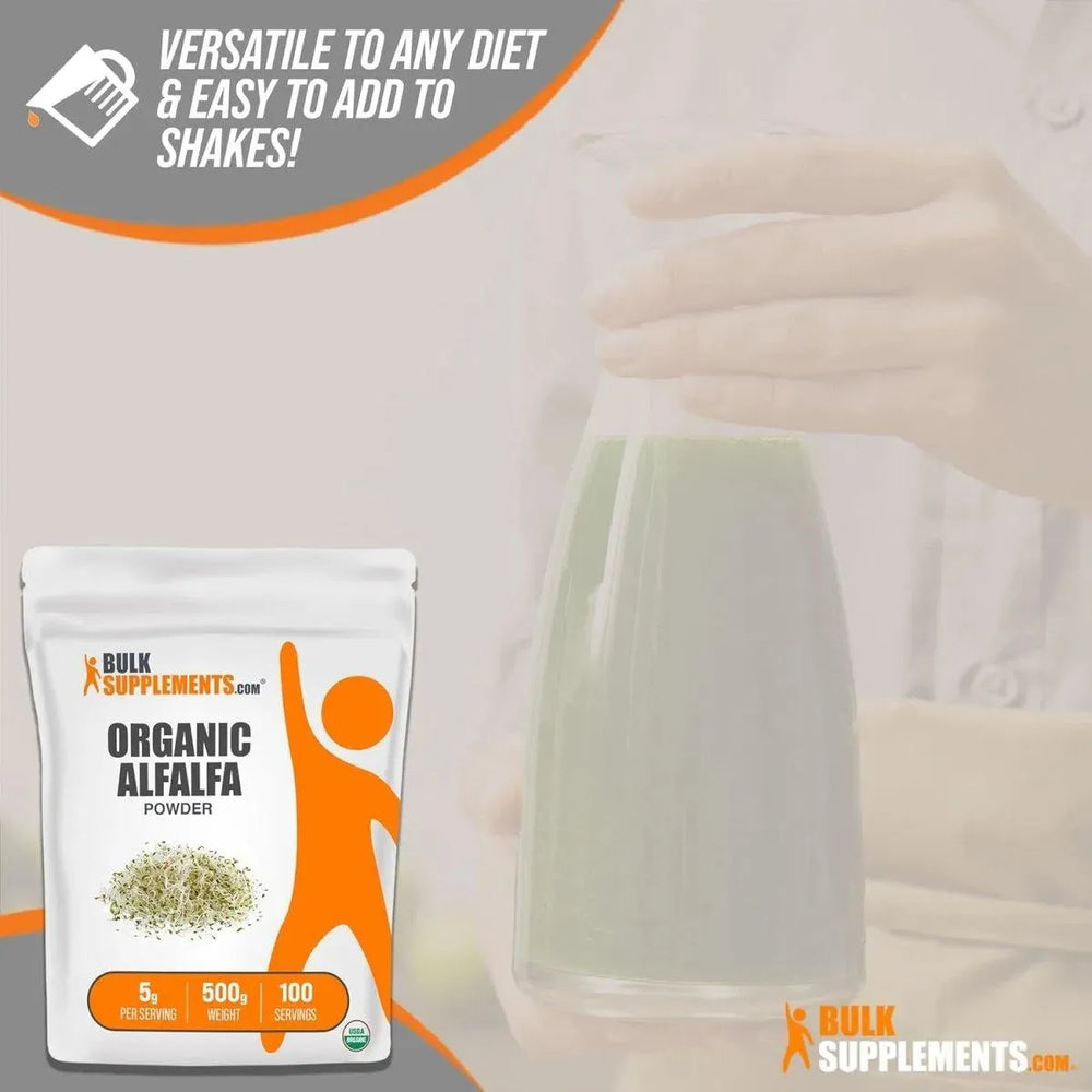 BULK SUPPLEMENTS - Bulk Supplements Organic Alfalfa Grass Powder 500Gr. - The Red Vitamin MX - Suplementos Alimenticios - {{ shop.shopifyCountryName }}