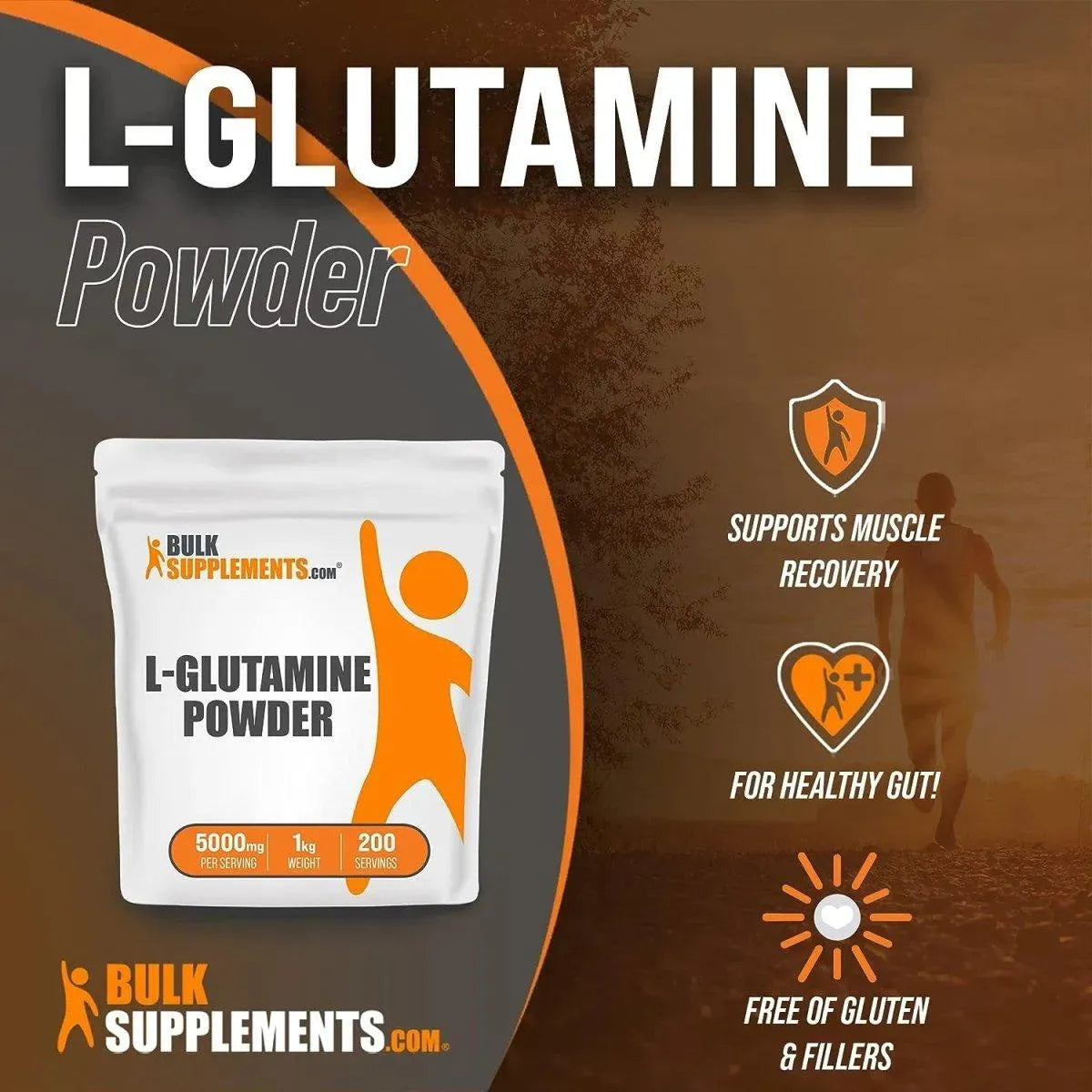 BULK SUPPLEMENTS - BULKSUPPLEMENTS L-Glutamine Powder 200 Servicios 500Gr. - The Red Vitamin MX - Suplementos Alimenticios - {{ shop.shopifyCountryName }}