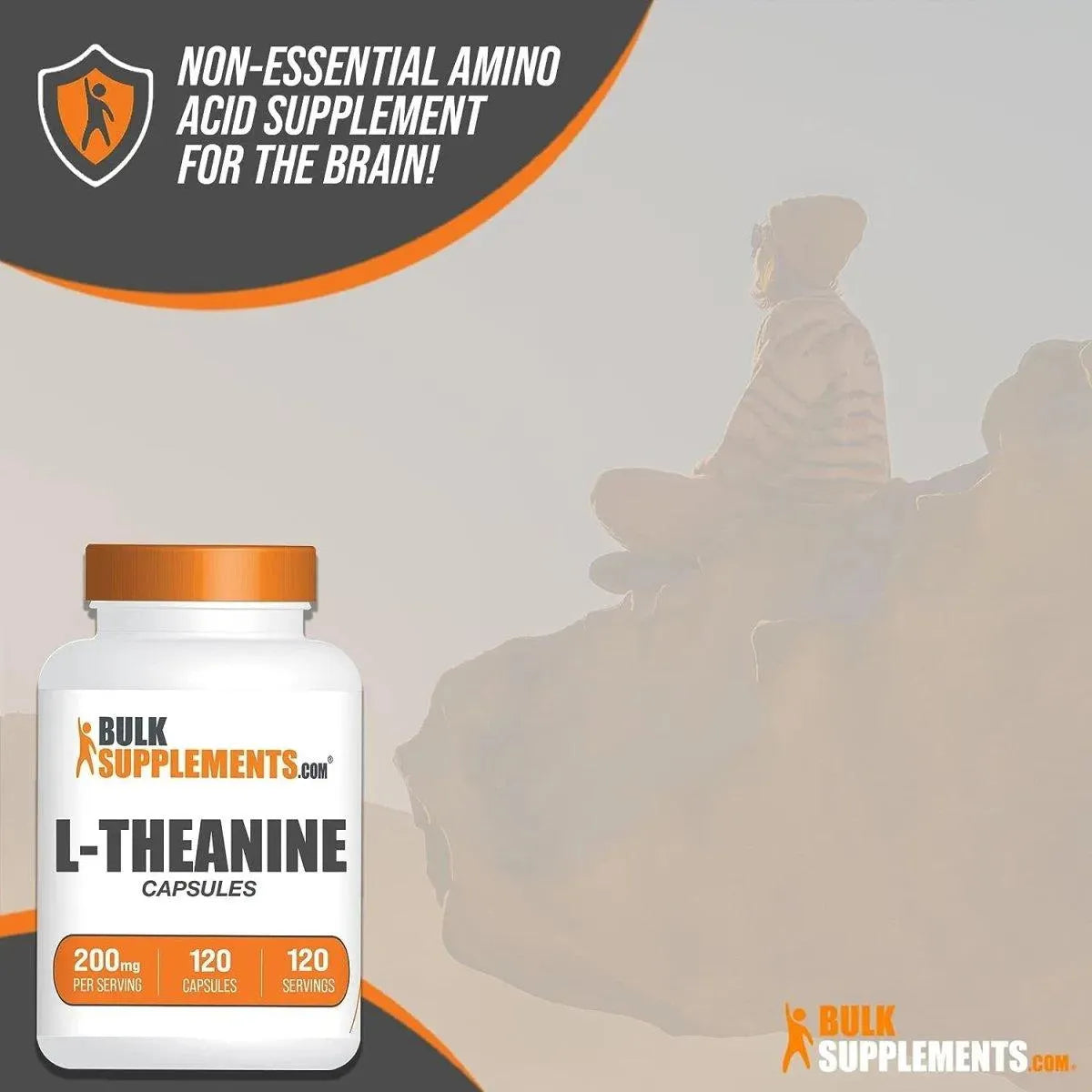 BULK SUPPLEMENTS - BulkSupplements L-Theanine 200Mg. 120 Capsulas - The Red Vitamin MX - Suplementos Alimenticios - {{ shop.shopifyCountryName }}