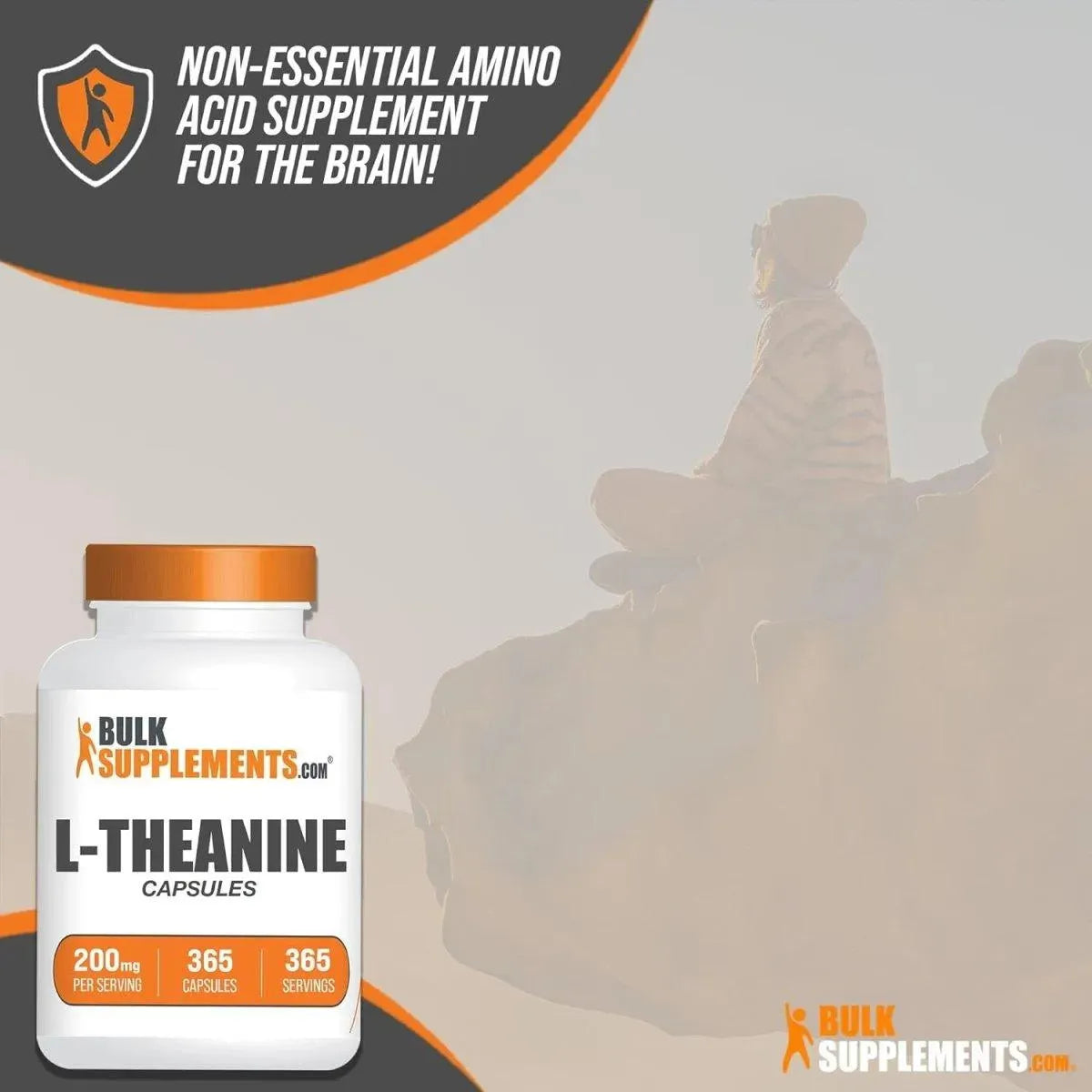 BULK SUPPLEMENTS - BulkSupplements L-Theanine 200Mg. 365 Capsulas - The Red Vitamin MX - Suplementos Alimenticios - {{ shop.shopifyCountryName }}