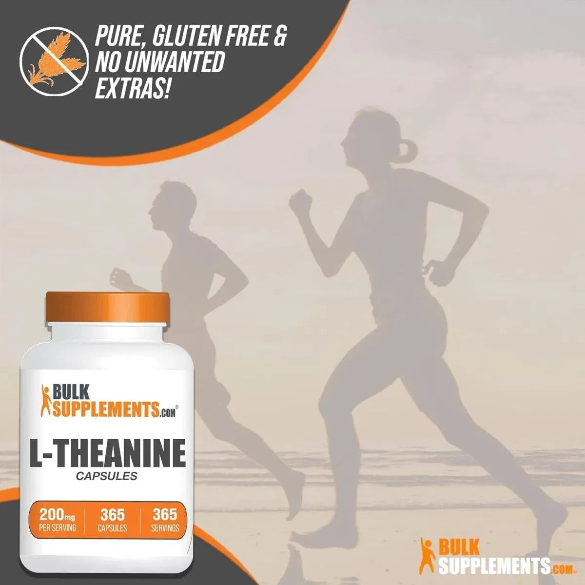 BULK SUPPLEMENTS - BulkSupplements L-Theanine 200Mg. 365 Capsulas - The Red Vitamin MX - Suplementos Alimenticios - {{ shop.shopifyCountryName }}