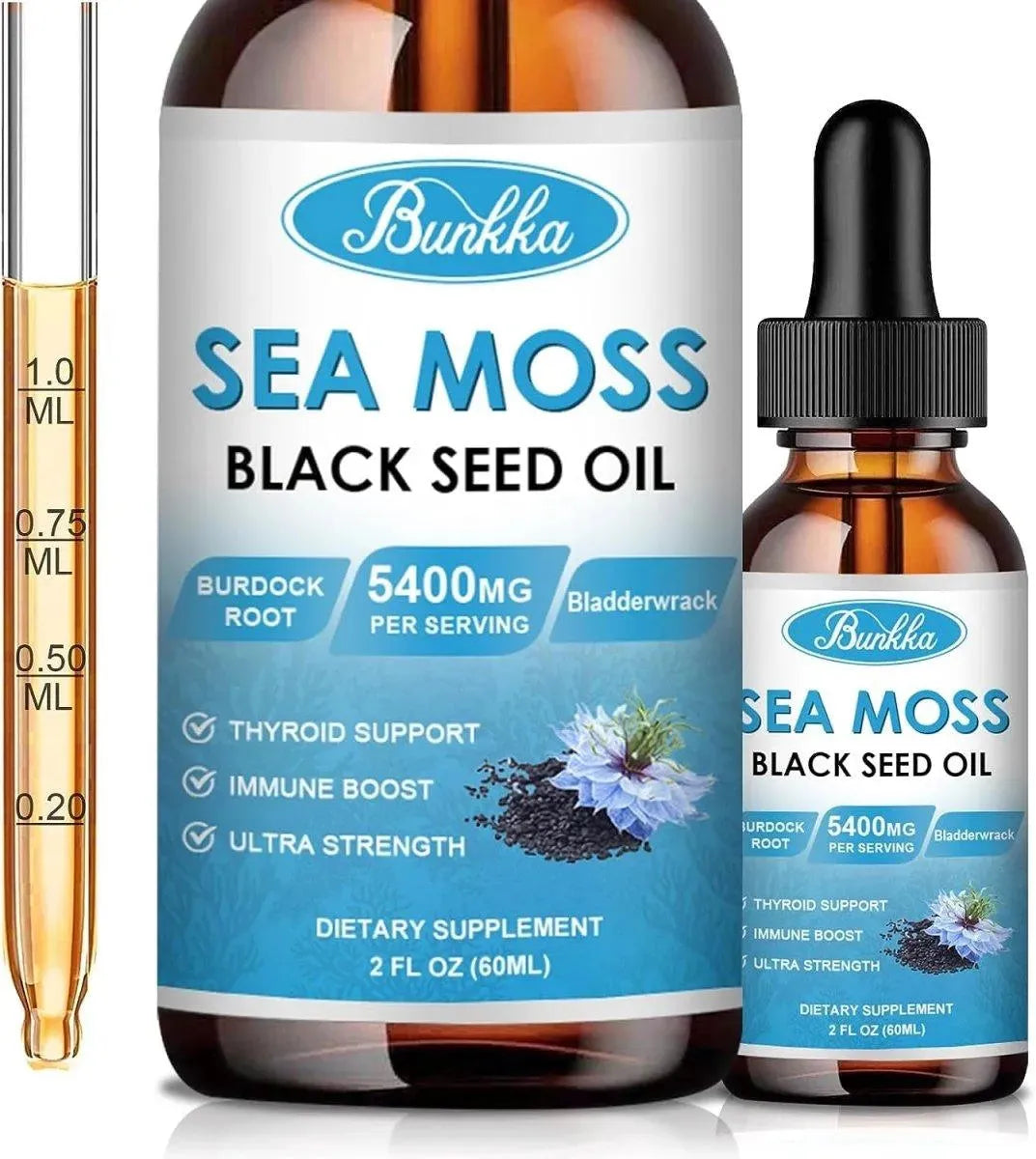 BUNKKA - Bunkka Sea Moss Black Seed Oil 60Ml. - The Red Vitamin MX - Suplementos Alimenticios - {{ shop.shopifyCountryName }}
