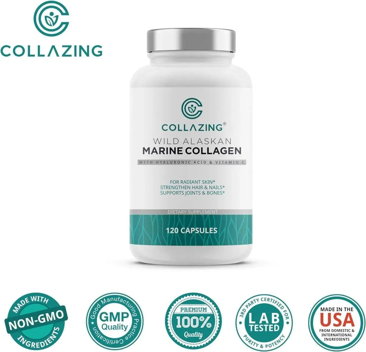 C COLLAZING - C COLLAZING Alaskan Wild-Caught Marine Collagen 120 Capsulas - The Red Vitamin MX - Suplementos Alimenticios - {{ shop.shopifyCountryName }}