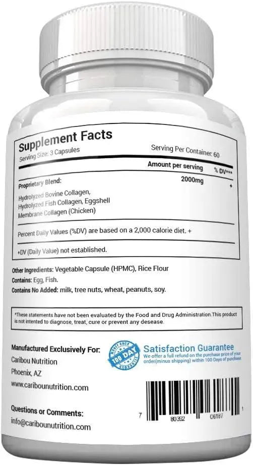 CARIBOU NUTRITION - Caribou Nutrition Multi Collagen 180 Capsulas - The Red Vitamin MX - Suplementos Alimenticios - {{ shop.shopifyCountryName }}