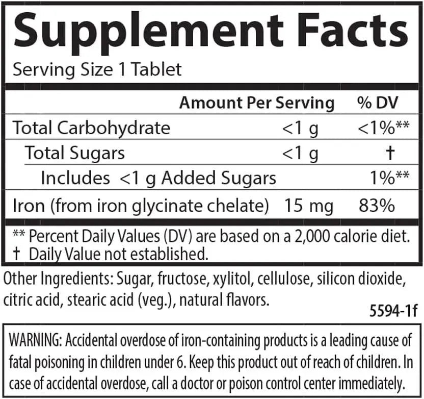 CARLSON - Carlson Kid's Chewable Iron 15Mg. 60 Tabletas - The Red Vitamin MX - Suplementos Alimenticios - {{ shop.shopifyCountryName }}