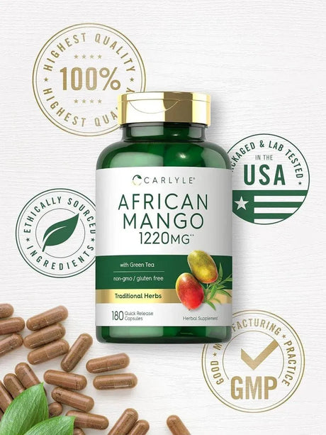 CARLYLE - Carlyle African Mango 1220Mg. 180 Capsulas - The Red Vitamin MX - Suplementos Alimenticios - {{ shop.shopifyCountryName }}