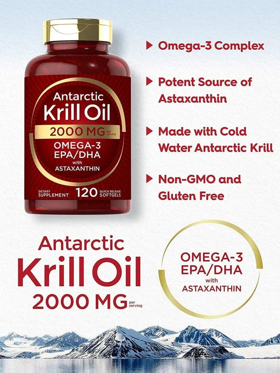 CARLYLE - Carlyle Antarctic Krill Oil 2000Mg. 120 Capsulas Blandas - The Red Vitamin MX - Suplementos Alimenticios - {{ shop.shopifyCountryName }}