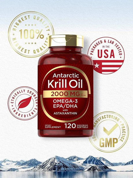 CARLYLE - Carlyle Antarctic Krill Oil 2000Mg. 120 Capsulas Blandas - The Red Vitamin MX - Suplementos Alimenticios - {{ shop.shopifyCountryName }}