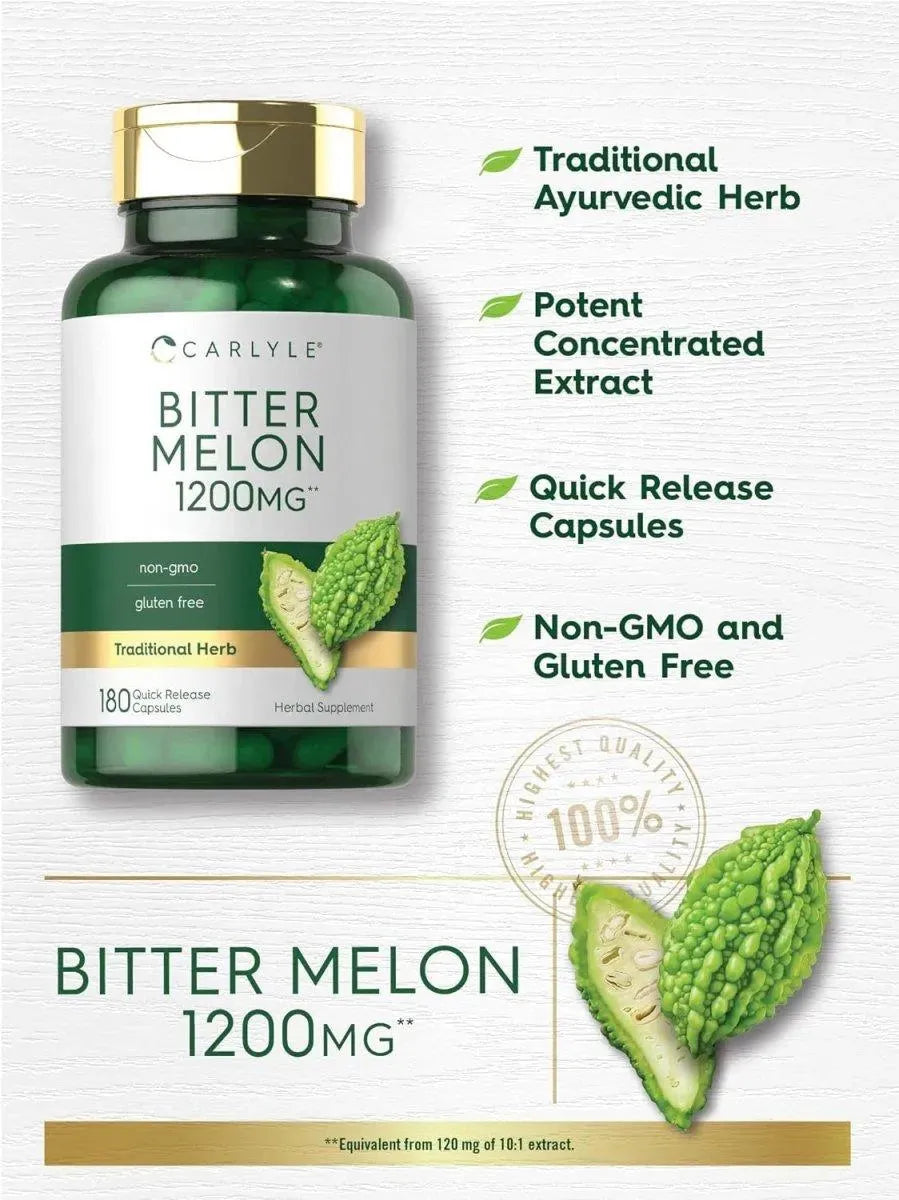 CARLYLE - Carlyle Bitter Melon 1200Mg. 180 Capsulas - The Red Vitamin MX - Suplementos Alimenticios - {{ shop.shopifyCountryName }}