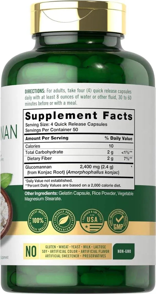 CARLYLE - Carlyle Glucomannan 2400Mg. 200 Capsulas - The Red Vitamin MX - Suplementos Alimenticios - {{ shop.shopifyCountryName }}