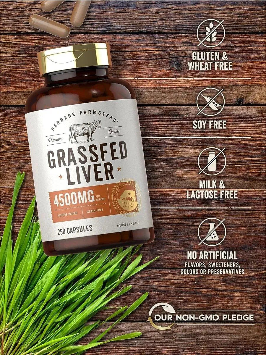 CARLYLE - Carlyle Grass Fed Beef Liver 4500Mg. 250 Capsulas - The Red Vitamin MX - Suplementos Alimenticios - {{ shop.shopifyCountryName }}