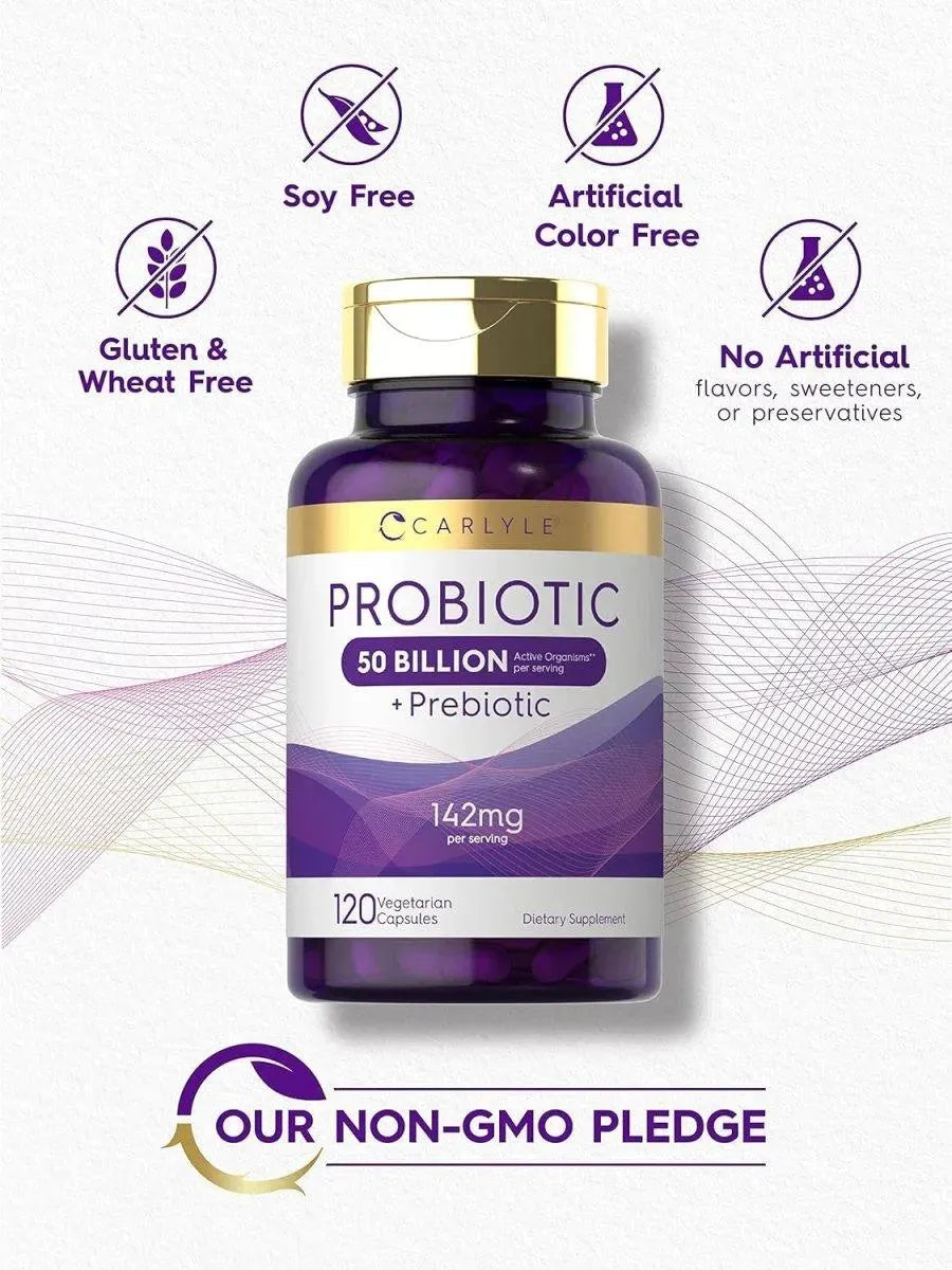 CARLYLE - Carlyle Probiotics with Prebiotics 120 Capsulas - The Red Vitamin MX - Suplementos Alimenticios - {{ shop.shopifyCountryName }}