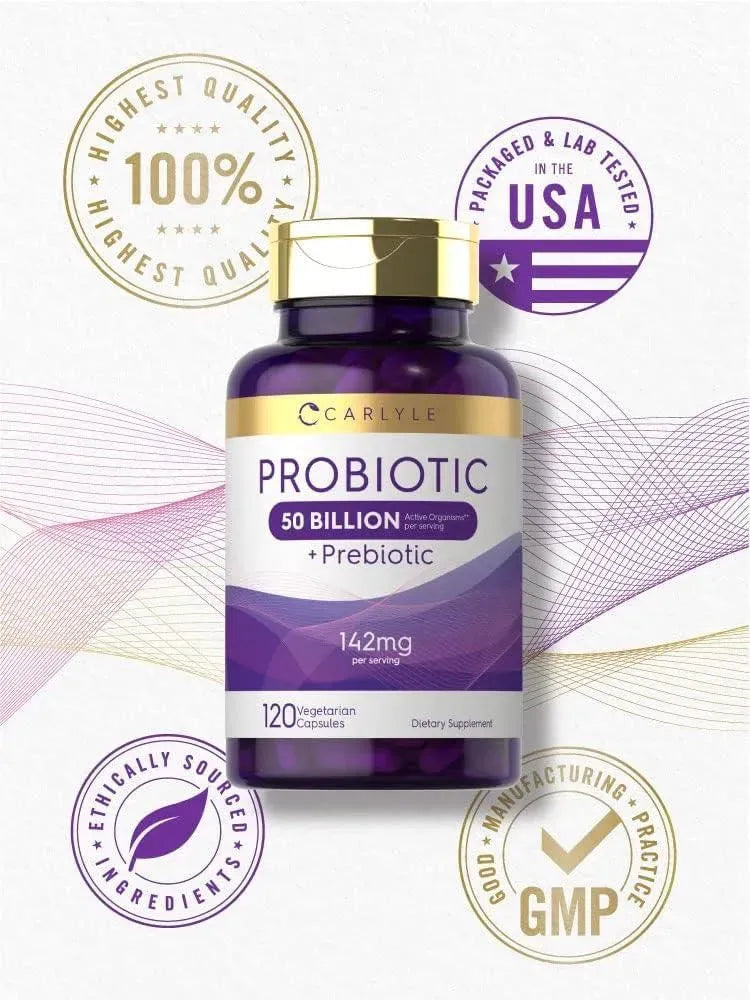 CARLYLE - Carlyle Probiotics with Prebiotics 120 Capsulas - The Red Vitamin MX - Suplementos Alimenticios - {{ shop.shopifyCountryName }}