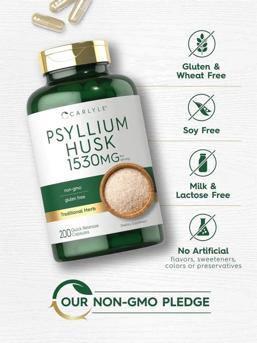 CARLYLE - Carlyle Psyllium Husk 1530Mg. 200 Capsulas - The Red Vitamin MX - Suplementos Alimenticios - {{ shop.shopifyCountryName }}