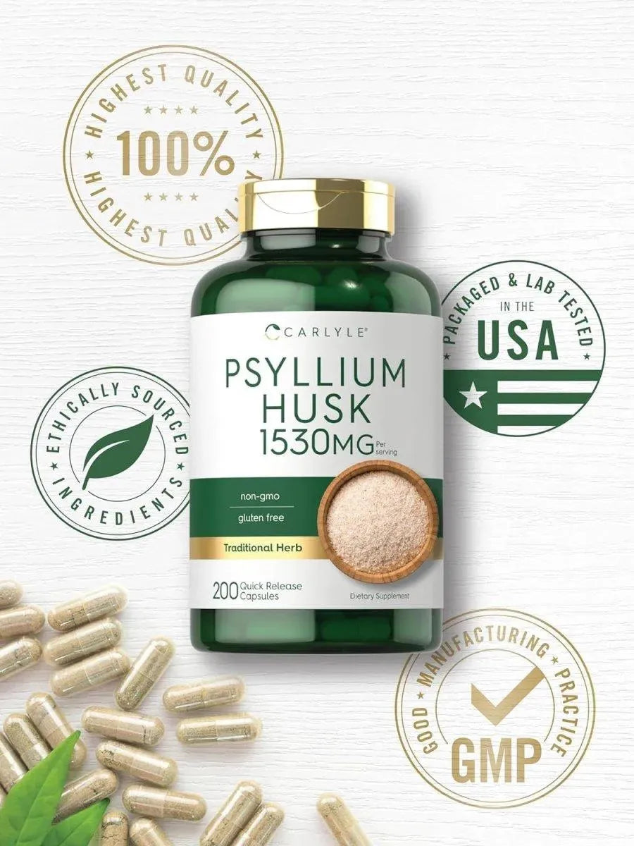 CARLYLE - Carlyle Psyllium Husk 1530Mg. 200 Capsulas - The Red Vitamin MX - Suplementos Alimenticios - {{ shop.shopifyCountryName }}
