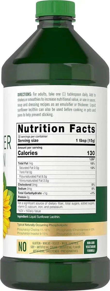 CARLYLE - Carlyle Sunflower Lecithin Liquid 473Ml. 2 Pack - The Red Vitamin MX - Suplementos Alimenticios - {{ shop.shopifyCountryName }}