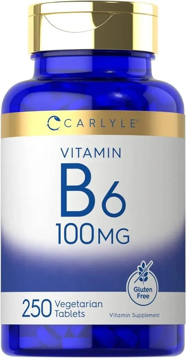 CARLYLE - Carlyle Vitamin B6 100Mg. 250 Tabletas - The Red Vitamin MX - Suplementos Alimenticios - {{ shop.shopifyCountryName }}